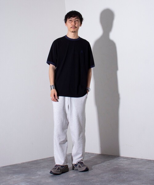 GEVACO（ゲバコ）の「【GEVACO/ゲバコ】ドライタッチ バイカラーネック リンガーT シャツ 鹿の子 ワンポイント刺繍（Tシャツ/カットソー・メンズ・アッシュグレー/ブラック/ネイビー・M/L）」の22枚目の写真