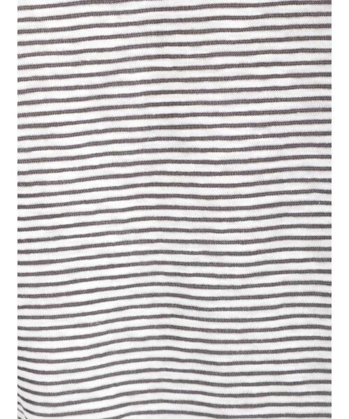 Samansa Mos2（サマンサ モスモス）の「スラブ天竺柄アソートシアーカットソー（Tシャツ/カットソー・レディース・ベージュ/オフホワイト/チャコールグレー/ブラック・F）」の12枚目の写真