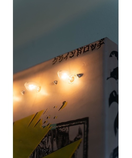 Silk ScreenPrint Leather Art A2size ”BAD CASTLE”