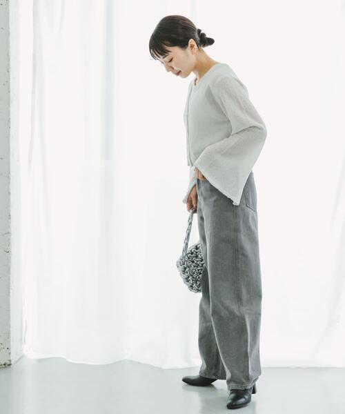 ITEMS URBANRESEARCH(アイテムズ アーバンリサーチ)の「アメスリニットタンクトップ(ニット/セーター・レディース・オフホワイト/ベージュ・FREE)」の6枚目の写真