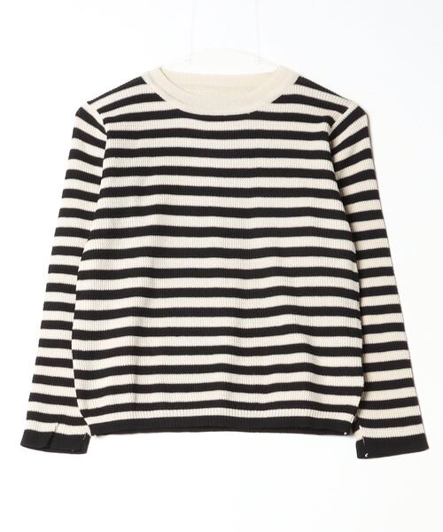 Per sist ence(パーシエンス)の「レトロボーダーTシャツ/ロンT(Tシャツ/カットソー・レディース・ブラック/ブラウン/グリーン/レッド・FREE)」の8枚目の写真