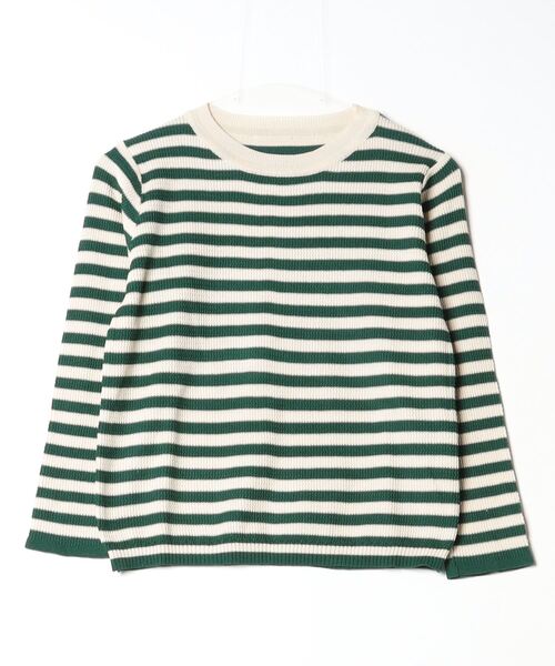Per sist ence(パーシエンス)の「レトロボーダーTシャツ/ロンT(Tシャツ/カットソー・レディース・ブラック/ブラウン/グリーン/レッド・FREE)」の14枚目の写真