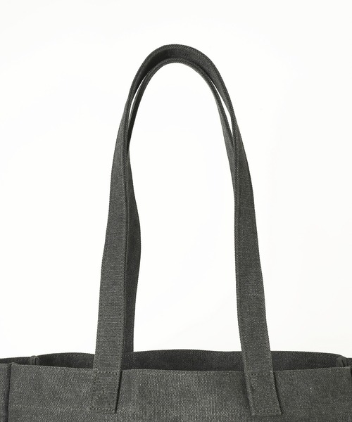 X-girl(エックスガール)の「PIGMENT DYED TOTE BAG(トートバッグ・レディース・オリーブ/チャコール・ONE SIZE)」の7枚目の写真