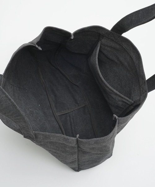X-girl(エックスガール)の「PIGMENT DYED TOTE BAG(トートバッグ・レディース・オリーブ/チャコール・ONE SIZE)」の10枚目の写真