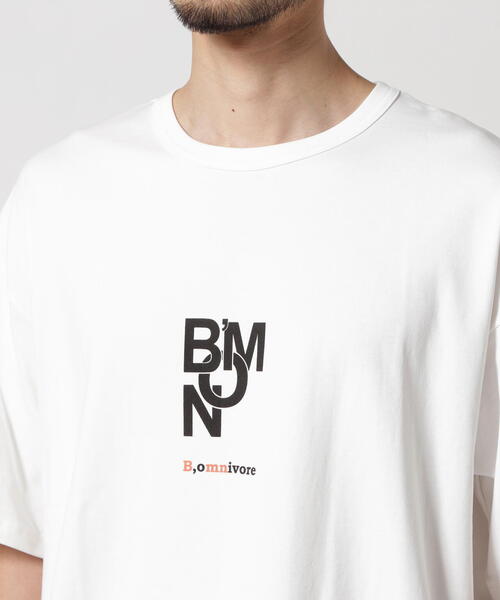BEAVER(ビーバー)の「B omnivore/ビーオムニボー BMN S/S Tee(Tシャツ/カットソー・メンズ・ホワイト/ブラック・L/M)」の13枚目の写真