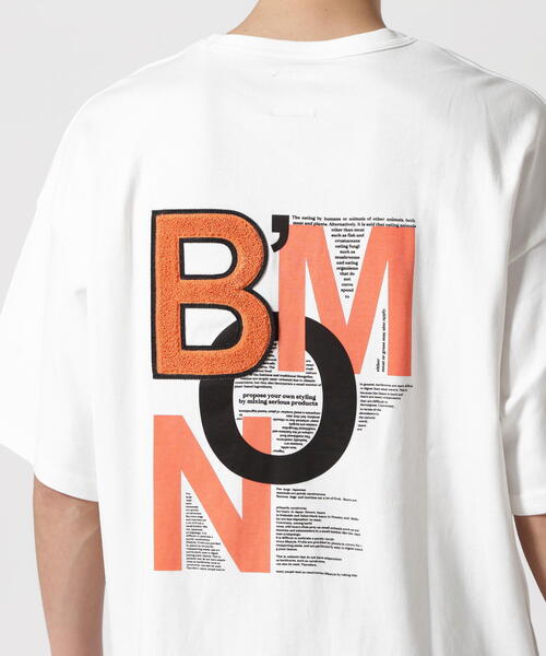 BEAVER(ビーバー)の「B omnivore/ビーオムニボー BMN S/S Tee(Tシャツ/カットソー・メンズ・ホワイト/ブラック・L/M)」の16枚目の写真