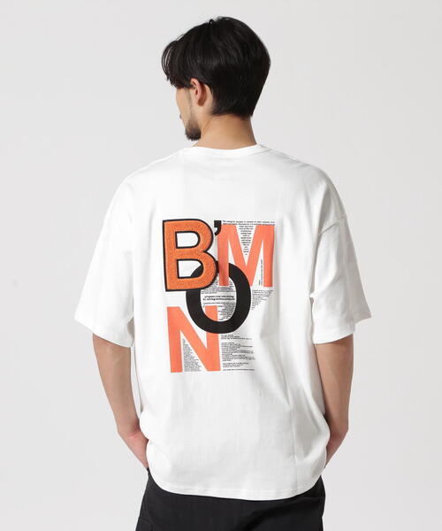 BEAVER(ビーバー)の「B omnivore/ビーオムニボー BMN S/S Tee(Tシャツ/カットソー・メンズ・ホワイト/ブラック・L/M)」の1枚目の写真