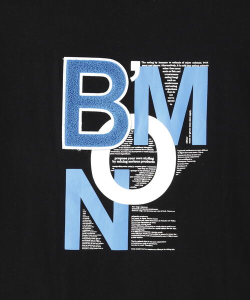 BEAVER(ビーバー)の「B omnivore/ビーオムニボー BMN S/S Tee(Tシャツ/カットソー・メンズ・ホワイト/ブラック・L/M)」の5枚目の写真