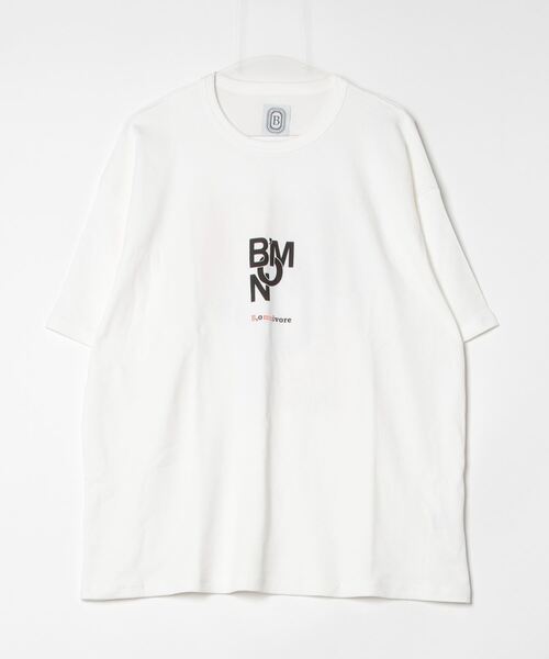 BEAVER(ビーバー)の「B omnivore/ビーオムニボー BMN S/S Tee(Tシャツ/カットソー・メンズ・ホワイト/ブラック・L/M)」の3枚目の写真