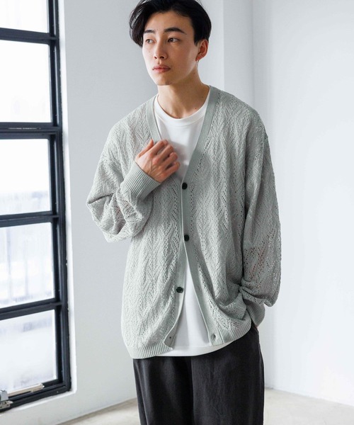 LOWRYS FARM(ローリーズファーム)の「レースアミニットカーディガン 991734(カーディガン/ボレロ・レディース・ネイビー/ブルー/ブラック系その他・FREE)」の14枚目の写真