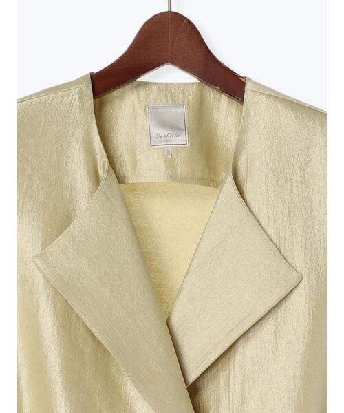 Te chichi（テチチ）の「【松井愛莉着用】シャイニーダブルジレ（セットアップ可）（ベスト・レディース・イエロー/オフホワイト・F）」の21枚目の写真