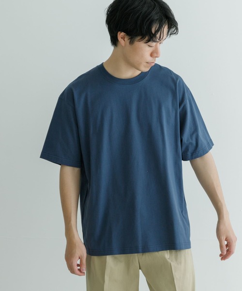 URBAN RESEARCH（アーバンリサーチ）の「汗染み防止加工クルーネックTシャツ（Tシャツ/カットソー・メンズ・ブルー系その他/チャコールグレー/ホワイト/グレー系その他・SMALL/X-LARGE/MEDIUM/LARGE）」の6枚目の写真