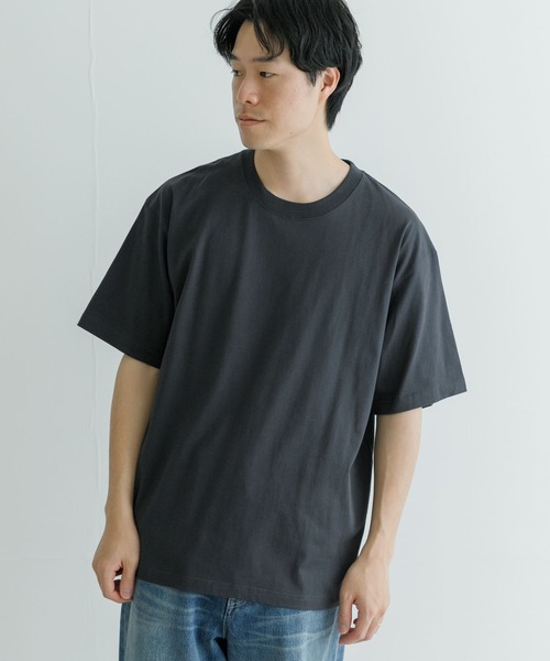 URBAN RESEARCH（アーバンリサーチ）の「汗染み防止加工クルーネックTシャツ（Tシャツ/カットソー・メンズ・ブルー系その他/チャコールグレー/ホワイト/グレー系その他・SMALL/X-LARGE/MEDIUM/LARGE）」の10枚目の写真