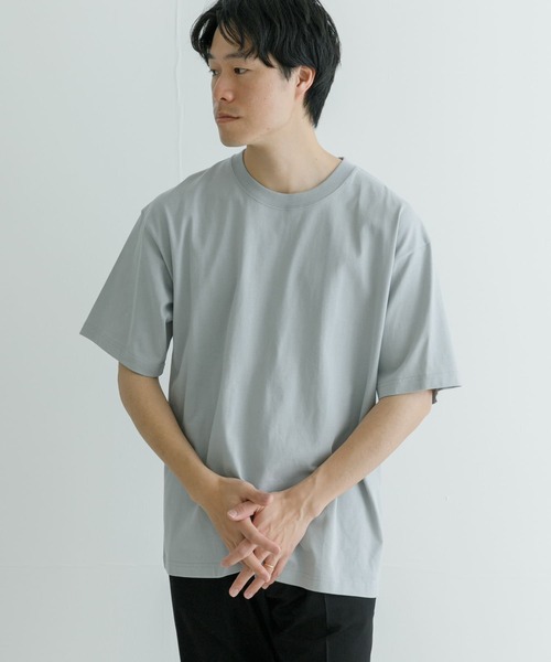 URBAN RESEARCH（アーバンリサーチ）の「汗染み防止加工クルーネックTシャツ（Tシャツ/カットソー・メンズ・ブルー系その他/チャコールグレー/ホワイト/グレー系その他・SMALL/X-LARGE/MEDIUM/LARGE）」の14枚目の写真