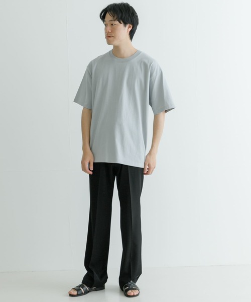 URBAN RESEARCH（アーバンリサーチ）の「汗染み防止加工クルーネックTシャツ（Tシャツ/カットソー・メンズ・ブルー系その他/チャコールグレー/ホワイト/グレー系その他・SMALL/X-LARGE/MEDIUM/LARGE）」の16枚目の写真