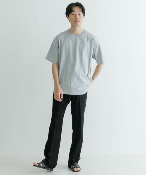URBAN RESEARCH（アーバンリサーチ）の「汗染み防止加工クルーネックTシャツ（Tシャツ/カットソー・メンズ・ブルー系その他/チャコールグレー/ホワイト/グレー系その他・SMALL/X-LARGE/MEDIUM/LARGE）」の17枚目の写真