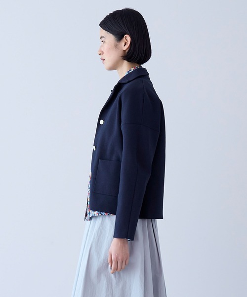 LA MARINE FRANCAISE ノーカラージャケット グレー 2025年最新】LA MARINE FRANCAISE レディース ノーカラージャケットの