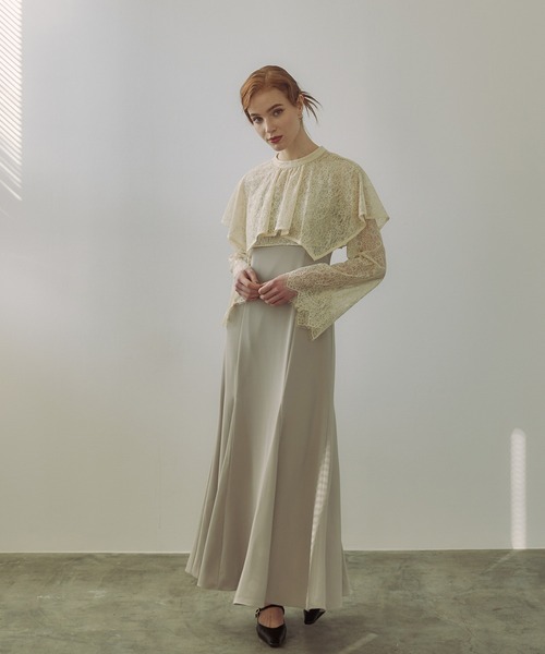 layered cape dress / レイヤードケープドレス（ドレス