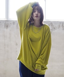ビッグシルエットTシャツ」に該当するイエロー/黄色系のメンズ