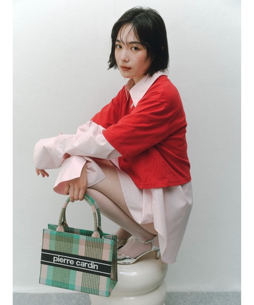 FRAY I.D（フレイアイディー）の「【pierre cardin】バリエーションミドルバッグ（トートバッグ・レディース・グリーン/ベージュ/アイボリー/ブラック・FREE）」の4枚目の写真