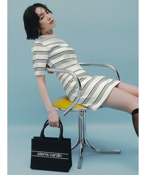 FRAY I.D（フレイアイディー）の「【pierre cardin】バリエーションミドルバッグ（トートバッグ・レディース・グリーン/ベージュ/アイボリー/ブラック・FREE）」の3枚目の写真