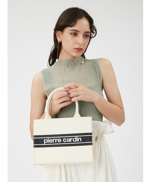 FRAY I.D（フレイアイディー）の「【pierre cardin】バリエーションミドルバッグ（トートバッグ・レディース・グリーン/ベージュ/アイボリー/ブラック・FREE）」の12枚目の写真