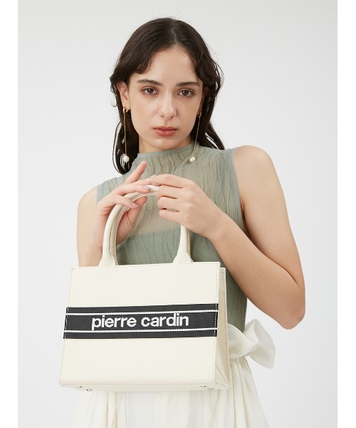 FRAY I.D（フレイアイディー）の「【pierre cardin】バリエーションミドルバッグ（トートバッグ・レディース・グリーン/ベージュ/アイボリー/ブラック・FREE）」の13枚目の写真