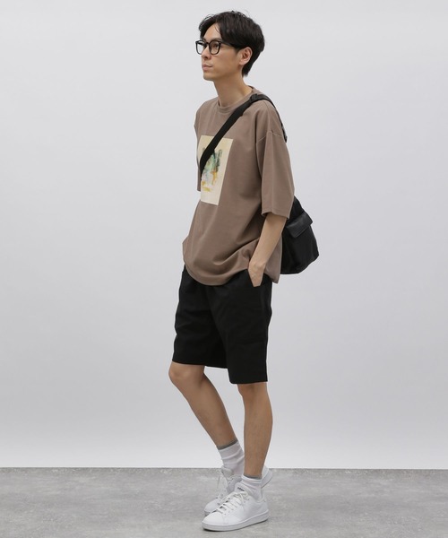 LAKOLE(ラコレ)の「アートペインティングプリントT / 113991(Tシャツ/カットソー・メンズ・ブラック/ホワイト/サンドグレー/グリーン・MEDIUM/LARGE/X-LARGE)」の9枚目の写真