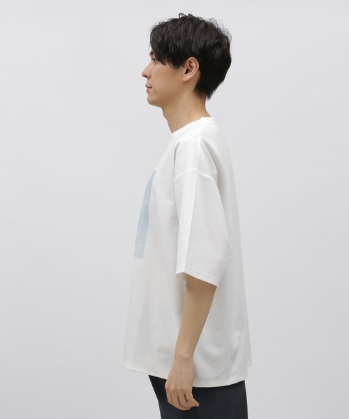 LAKOLE(ラコレ)の「アートペインティングプリントT / 113991(Tシャツ/カットソー・メンズ・ブラック/ホワイト/サンドグレー/グリーン・MEDIUM/LARGE/X-LARGE)」の12枚目の写真