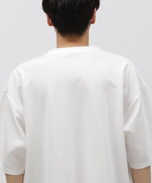 LAKOLE(ラコレ)の「アートペインティングプリントT / 113991(Tシャツ/カットソー・メンズ・ブラック/ホワイト/サンドグレー/グリーン・MEDIUM/LARGE/X-LARGE)」の14枚目の写真