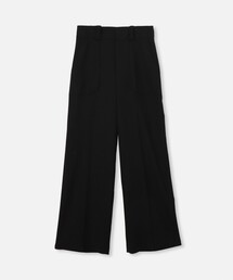 【セットアップ対応可能】麻調カルゼワイドパンツ