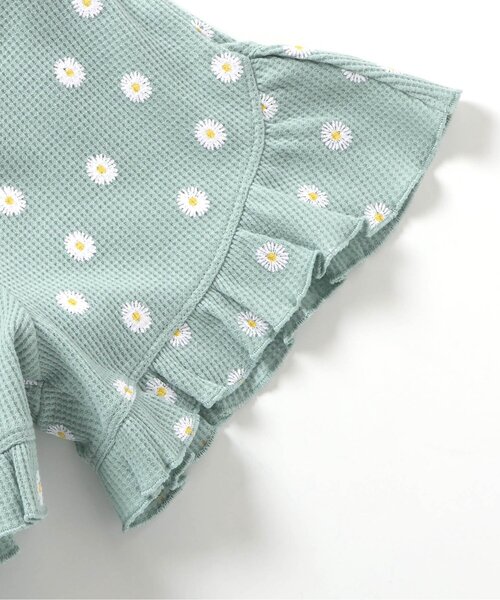 apres les cours（アプレレクール）の「【WEB限定】ワッフルフリルショートパンツ（その他パンツ・キッズ・アイボリー/ピンク/ミント/チャコール・80/90/100/110/120/130/140）」の13枚目の写真