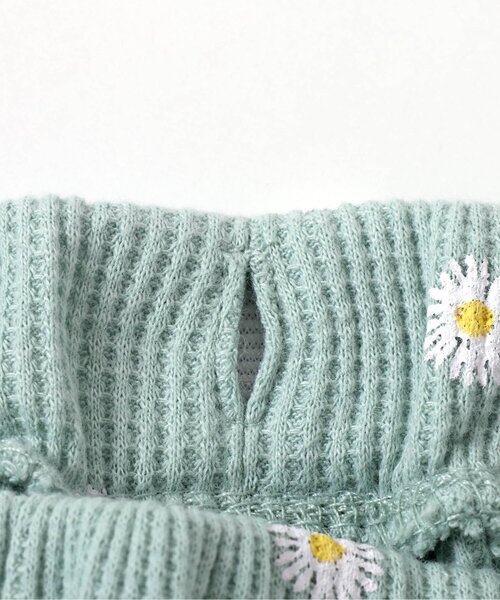 apres les cours（アプレレクール）の「【WEB限定】ワッフルフリルショートパンツ（その他パンツ・キッズ・アイボリー/ピンク/ミント/チャコール・80/90/100/110/120/130/140）」の14枚目の写真