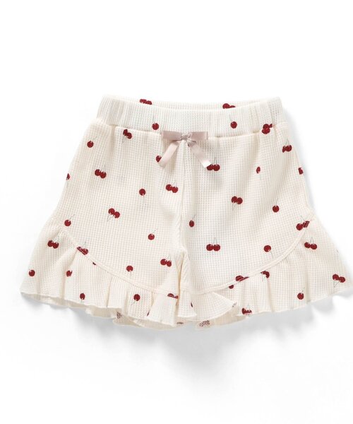 apres les cours（アプレレクール）の「【WEB限定】ワッフルフリルショートパンツ（その他パンツ・キッズ・アイボリー/ピンク/ミント/チャコール・80/90/100/110/120/130/140）」の15枚目の写真