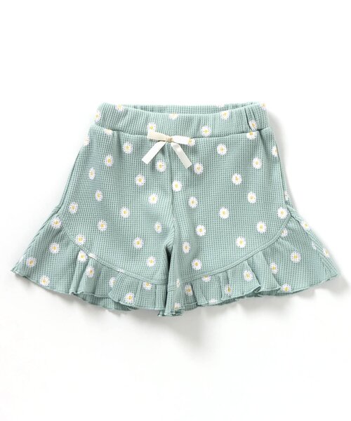 apres les cours（アプレレクール）の「【WEB限定】ワッフルフリルショートパンツ（その他パンツ・キッズ・アイボリー/ピンク/ミント/チャコール・80/90/100/110/120/130/140）」の16枚目の写真