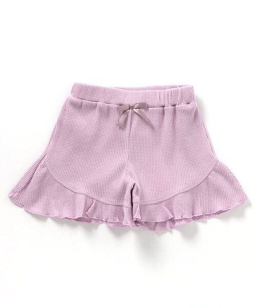 apres les cours（アプレレクール）の「【WEB限定】ワッフルフリルショートパンツ（その他パンツ・キッズ・アイボリー/ピンク/ミント/チャコール・80/90/100/110/120/130/140）」の17枚目の写真