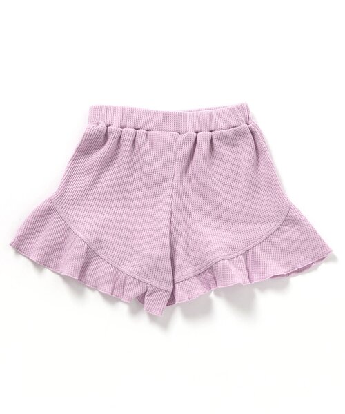 apres les cours（アプレレクール）の「【WEB限定】ワッフルフリルショートパンツ（その他パンツ・キッズ・アイボリー/ピンク/ミント/チャコール・80/90/100/110/120/130/140）」の5枚目の写真
