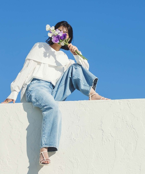 Gready Brilliant（グレディブリリアン）の「ポインテッドラインサンダル（サンダル・レディース・ブラック/ゴールド/アイボリー・38/36/37）」の17枚目の写真