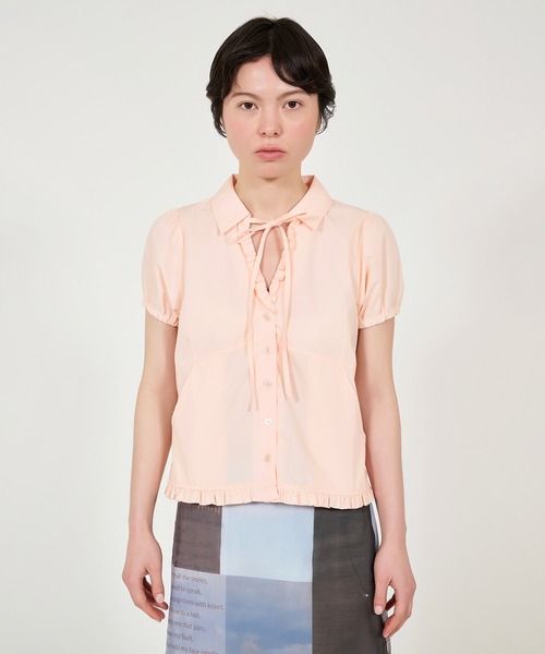 半袖 フリルブラウス TINA：JOJUN（シャツ/ブラウス）｜TINA：JOJUN（ティーナジョジュン）
