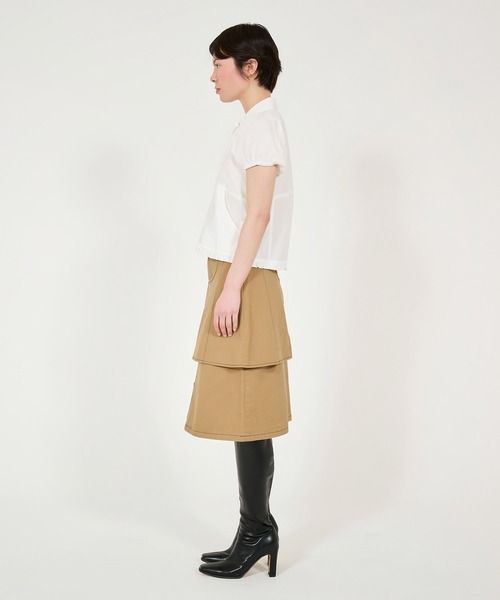 TINA：JOJUN（ティーナジョジュン）の「半袖 フリルブラウス TINA：JOJUN（シャツ/ブラウス・レディース・ホワイト/ベビーピンク/ブラック・M）」の17枚目の写真