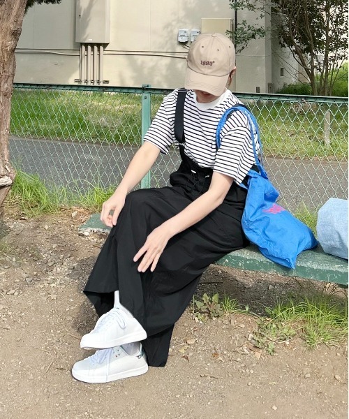 notch.(ノッチ)の「【 notch. by KR 】サスペンダー付きハイウエストスカート(ジャンパースカート・レディース・グレー/ブラック/オリーブ・M/TM)」の15枚目の写真