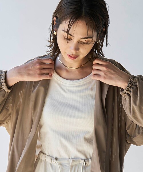 coen（コーエン）の「【RONEL】メッシュテーラードサマージャケット（テーラードジャケット・レディース・ブラック/ベージュ・FREE）」の8枚目の写真