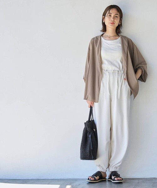 coen（コーエン）の「【RONEL】メッシュテーラードサマージャケット（テーラードジャケット・レディース・ブラック/ベージュ・FREE）」の17枚目の写真