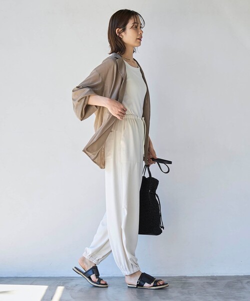 coen（コーエン）の「【RONEL】メッシュテーラードサマージャケット（テーラードジャケット・レディース・ブラック/ベージュ・FREE）」の18枚目の写真