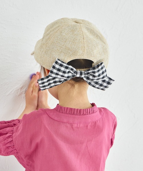 pairmanon（ペアマノン）の「雑材風 バックリボンキャップ（キャップ・キッズ・ベージュ・FREE）」の14枚目の写真