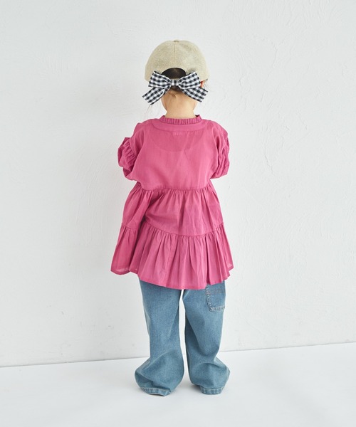 pairmanon（ペアマノン）の「雑材風 バックリボンキャップ（キャップ・キッズ・ベージュ・FREE）」の7枚目の写真