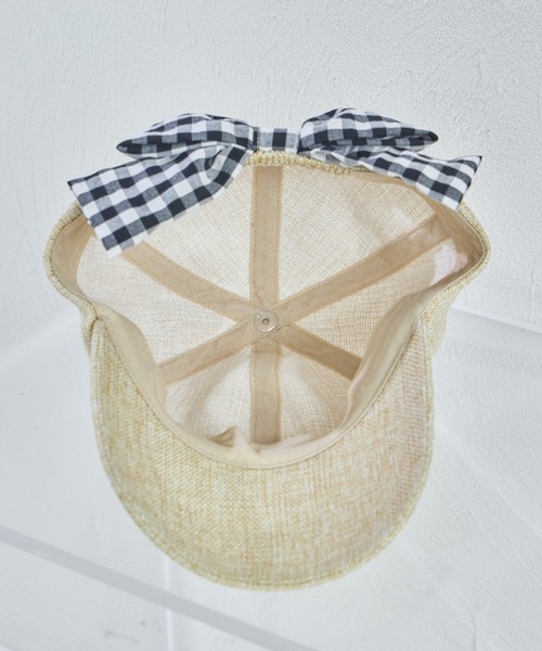 pairmanon（ペアマノン）の「雑材風 バックリボンキャップ（キャップ・キッズ・ベージュ・FREE）」の10枚目の写真