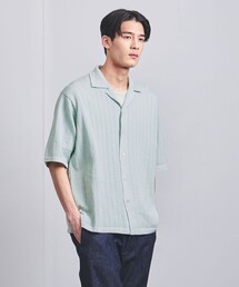 Coohem | 【別注】＜COOHEM＞ COTTON STRIPE KNIT SHIRT/コットン ストライプ ニット シャツ(シャツ/ブラウス)