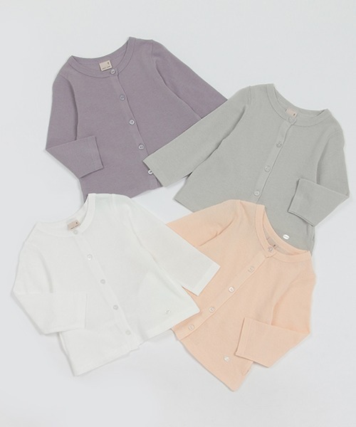 petit main（プティマイン）の「【UVカット/接触冷感】カーディガン（Tシャツ/カットソー・キッズ・グレー/ライトグリーン/ピンク/オフホワイト・130cm/120cm/110cm/100cm/90cm/80ｃｍ）」の5枚目の写真