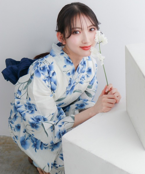 KYOETSU（キョウエツ）の「浴衣 セット レディース 2点セット( 浴衣 + 帯 ) A（浴衣・レディース・その他4/その他7/その他6/その他1/その他2/その他3/その他5/その他8/その他13/その他10/その他11/その他15/その他14/その他12/その他9・フリー）」の10枚目の写真